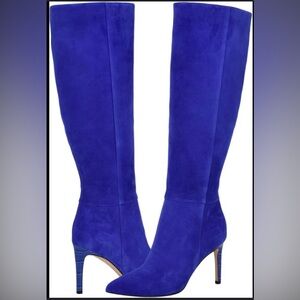 Nine West Vibrant Blue Over the Knee Boots